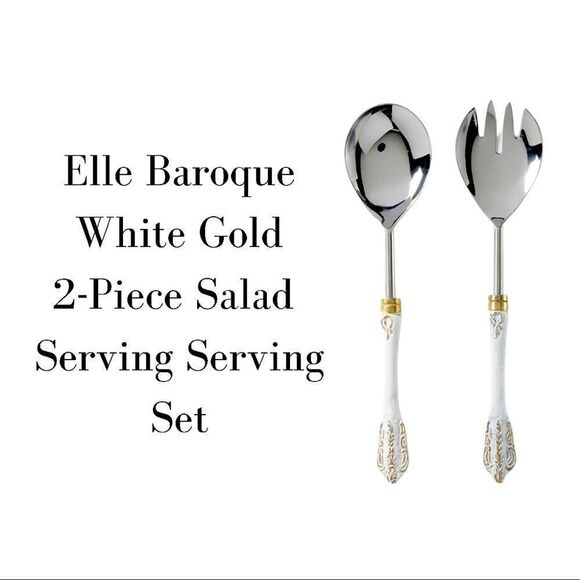 Elle Baroque 2-Piece Salad Serving Set - Picture 1 of 7